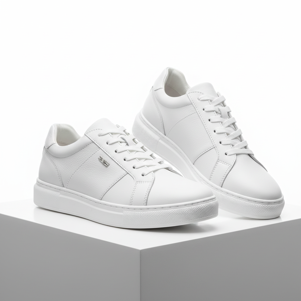 Premium Men's White Sneakers