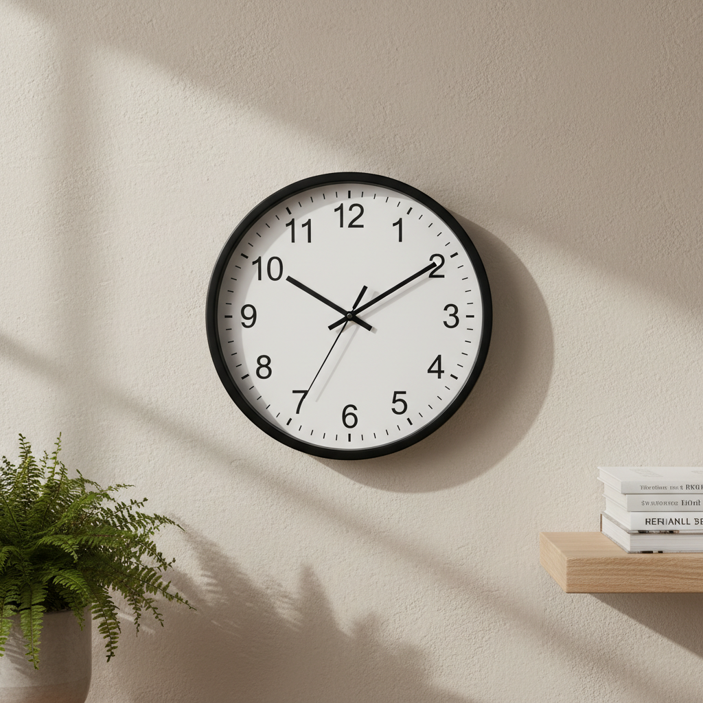 Premium Metal Wall Clock - Modern Design