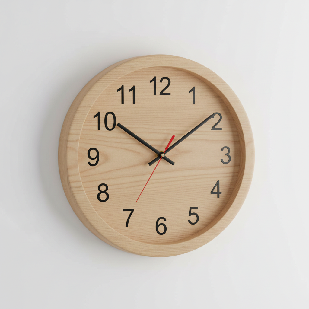 Classic Wooden Wall Clock