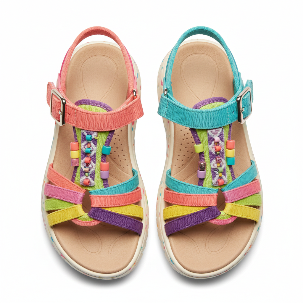 Girls Sandals Top View