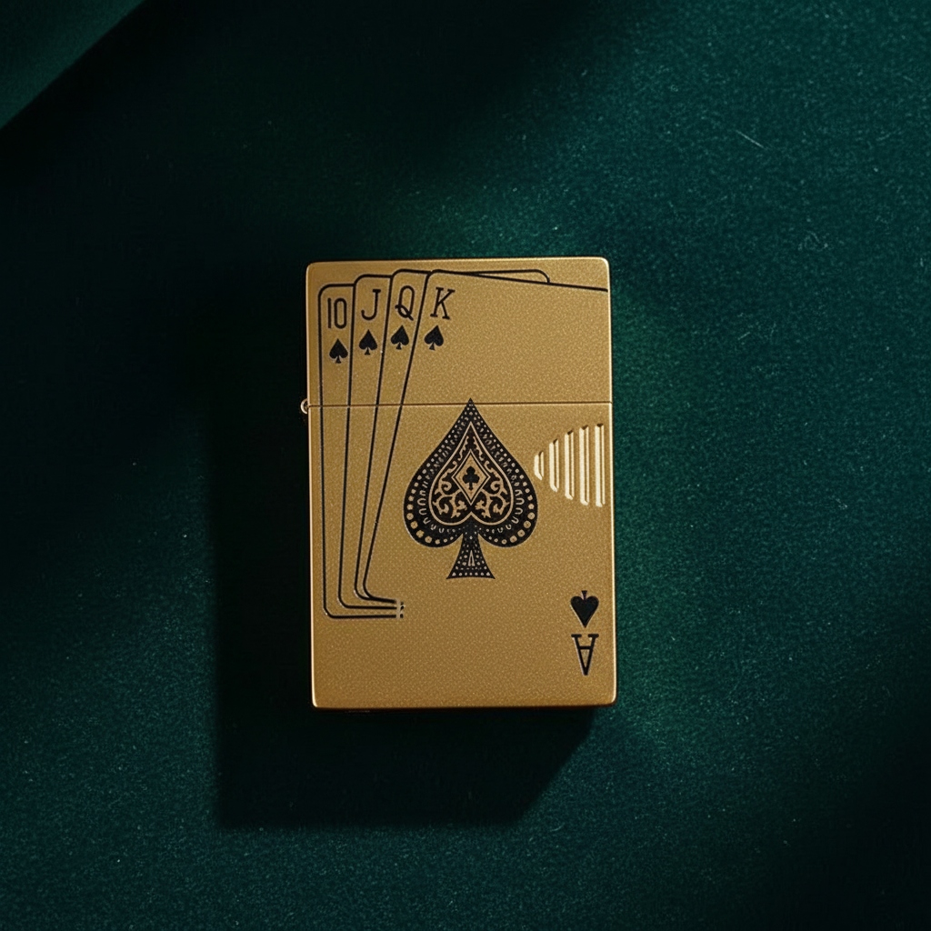 Poker Card Lighter - Flat Lay
