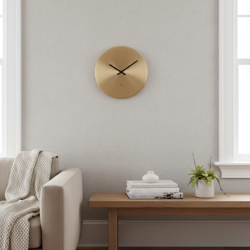 Premium Metal Wall Clock - Modern Design